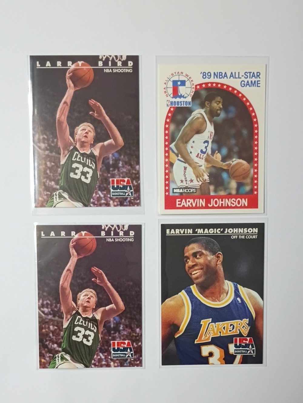 Larry Bird And Magic Johnson Basketball Cards
